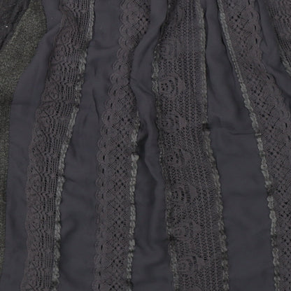 One September Womens Grey  Knit Pullover Jumper Size M