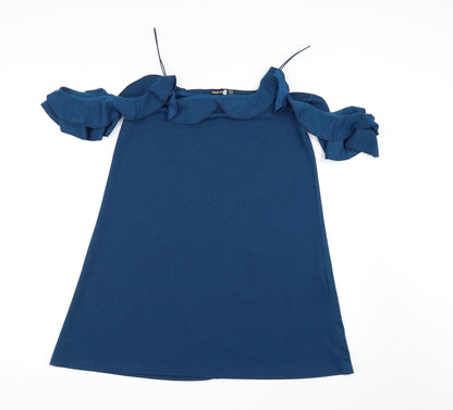 Boohoo Womens Blue   A-Line  Size 14