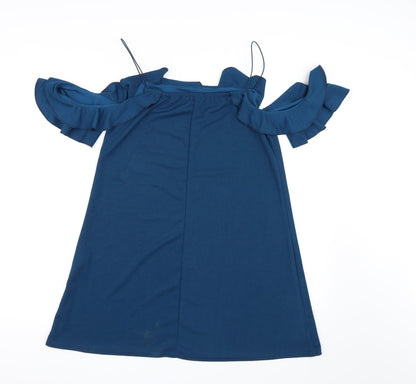 Boohoo Womens Blue   A-Line  Size 14