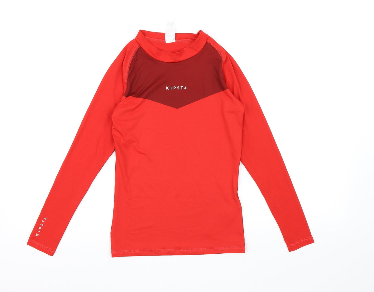Decathlon Boys Red   Basic T-Shirt Size 12 Years