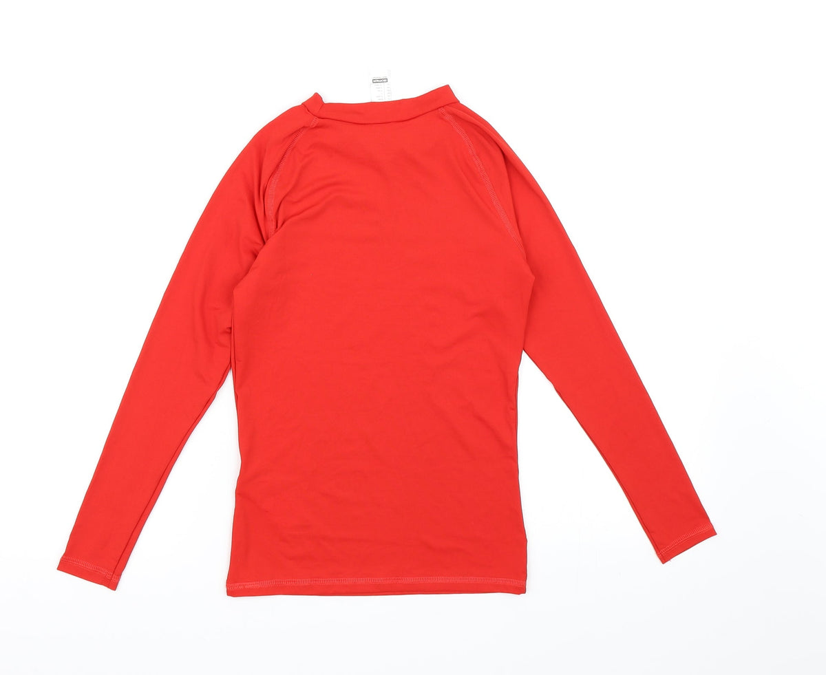 Decathlon Boys Red   Basic T-Shirt Size 12 Years