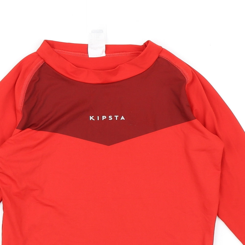 Decathlon Boys Red   Basic T-Shirt Size 12 Years