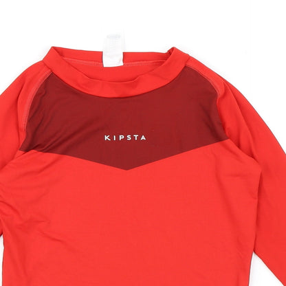 Decathlon Boys Red   Basic T-Shirt Size 12 Years