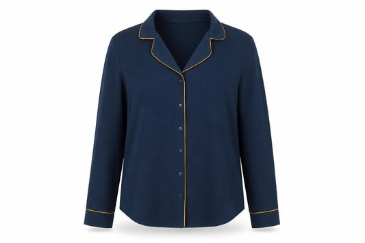 Womens UK Size L VILA Blue Basic Button-Up
