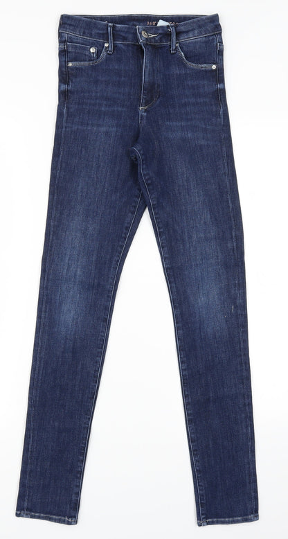 Womens UK Size 26 in H&M Regular Fit Skinny Black Jeans