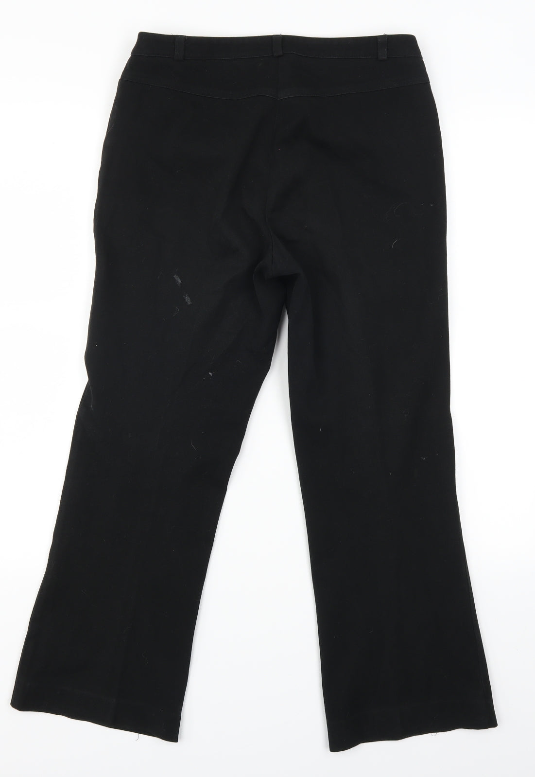 Womens UK Size 28 in Preworn Regular Fit Cropped Black Jeans