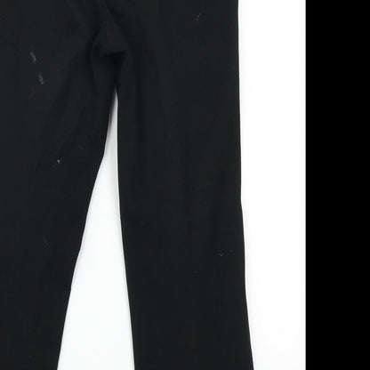 Womens UK Size 28 in Preworn Regular Fit Cropped Black Jeans