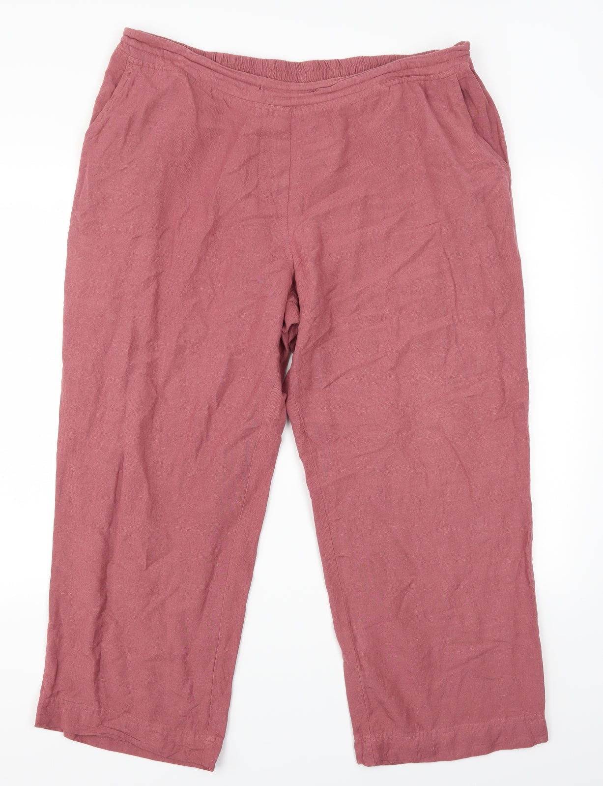 Womens UK Size 20 Anthology Regular Fit  Pink Trousers
