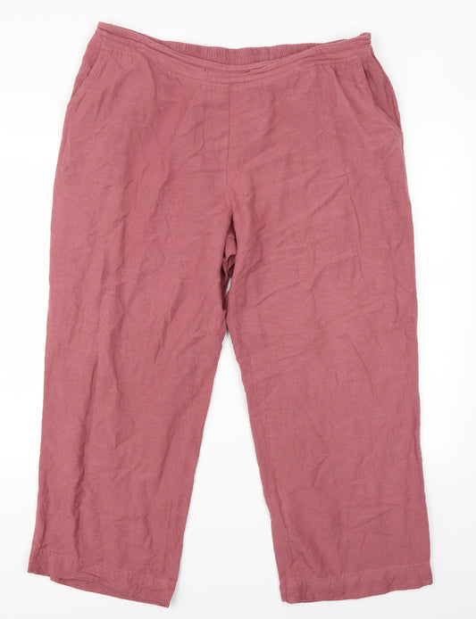 Anthology Womens Pink   Trousers  Size 20 L24 in