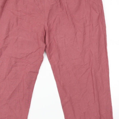 Womens UK Size 20 Anthology Regular Fit  Pink Trousers