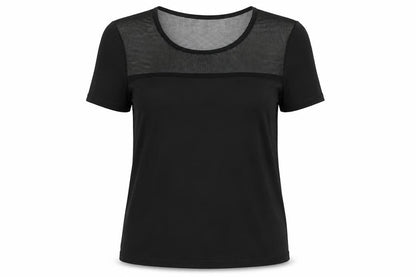 Womens UK Size S New Look Black Basic T-Shirt