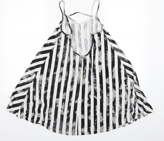 ASOS Womens Grey Striped  Basic Tank Size 10