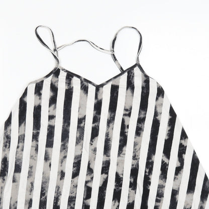 ASOS Womens Grey Striped  Basic Tank Size 10