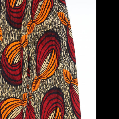 Womens UK Size 24 in Preworn Regular Fit Cropped Orange Trousers