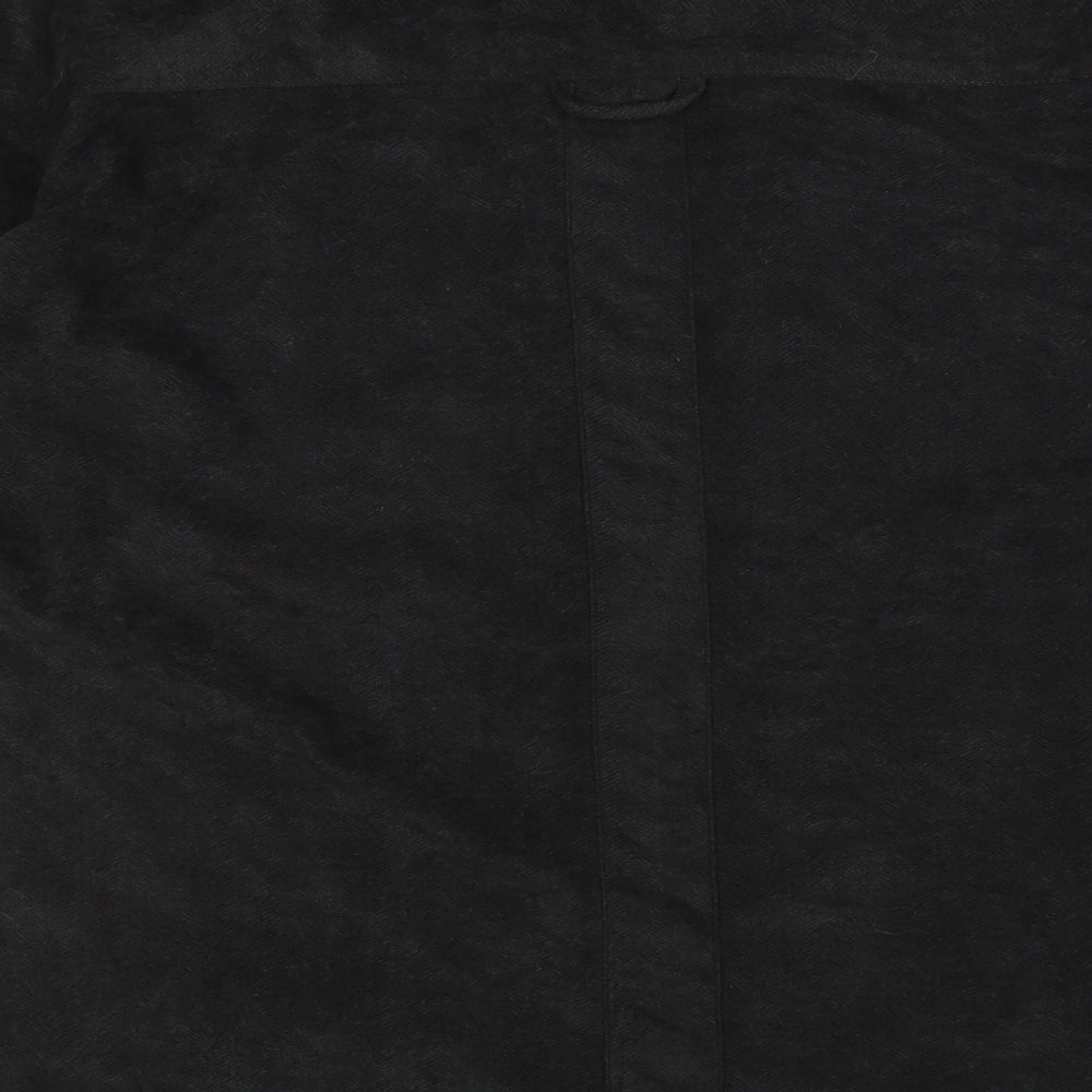 Mens UK Size M Oakman Black  Button-Up Long Sleeve Casual Shirt