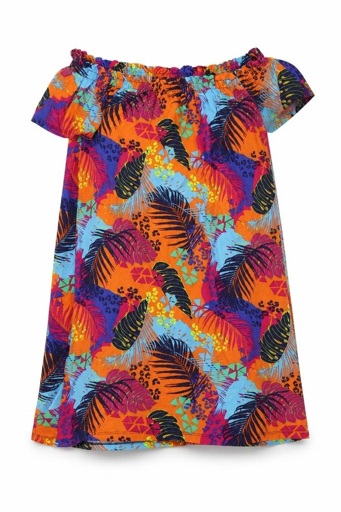 Front view of Asda George women’s multicoloured floral fit & flare, size XS