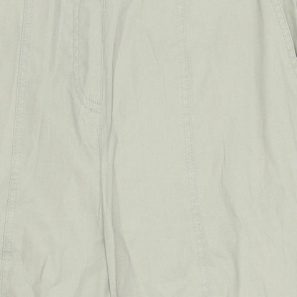 Womens UK Size 12 BM Regular Fit Capri White Trousers
