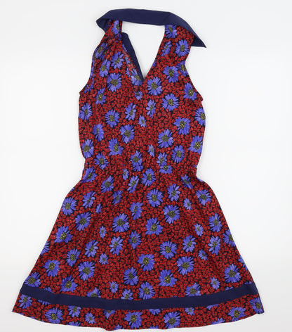 By Henry Holland Womens Blue Fair Isle  Fit & Flare  Size 8