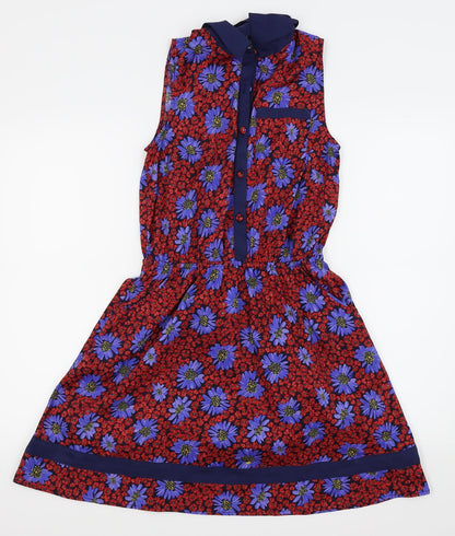 By Henry Holland Womens Blue Fair Isle  Fit & Flare  Size 8