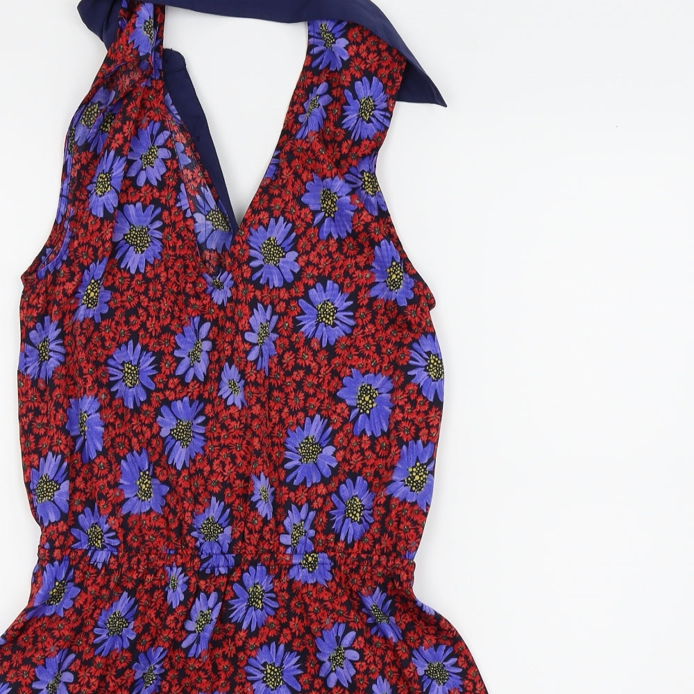 By Henry Holland Womens Blue Fair Isle  Fit & Flare  Size 8