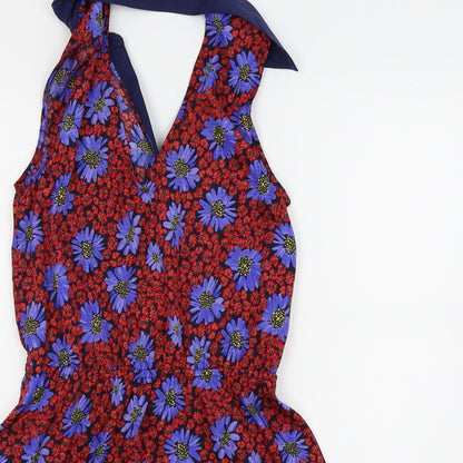 By Henry Holland Womens Blue Fair Isle  Fit & Flare  Size 8