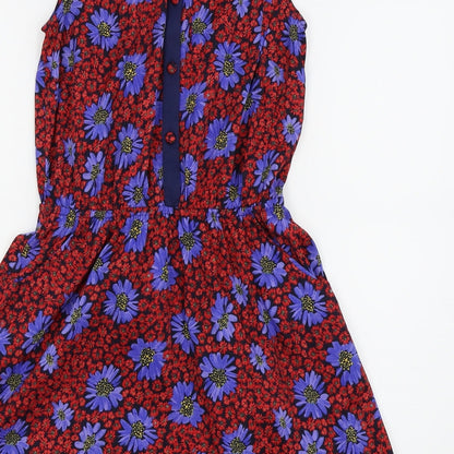 By Henry Holland Womens Blue Fair Isle  Fit & Flare  Size 8