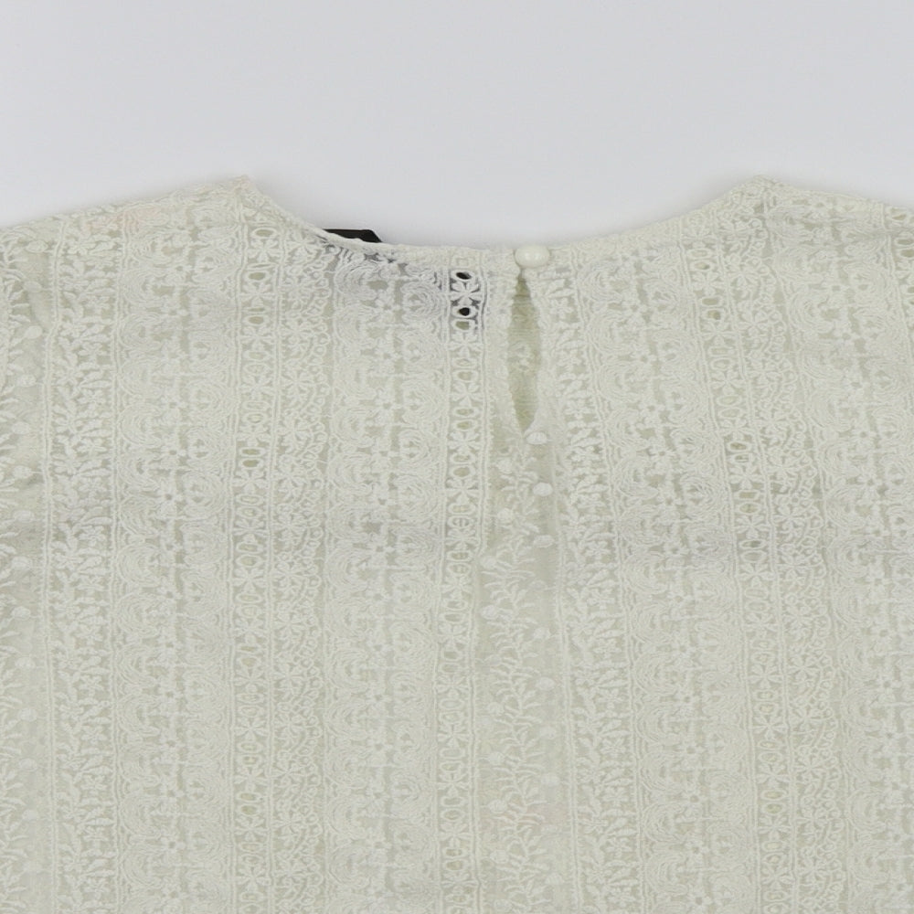 mango casual Womens White   Basic T-Shirt Size XS