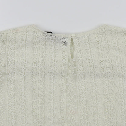 mango casual Womens White   Basic T-Shirt Size XS