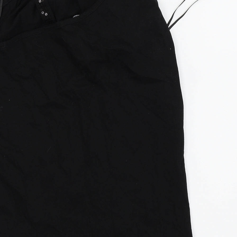 Asda George Girls Black   Basic T-Shirt Size 11-12 Years