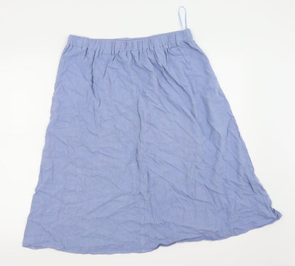 bonmarche Womens Blue   Flare Skirt Size 14