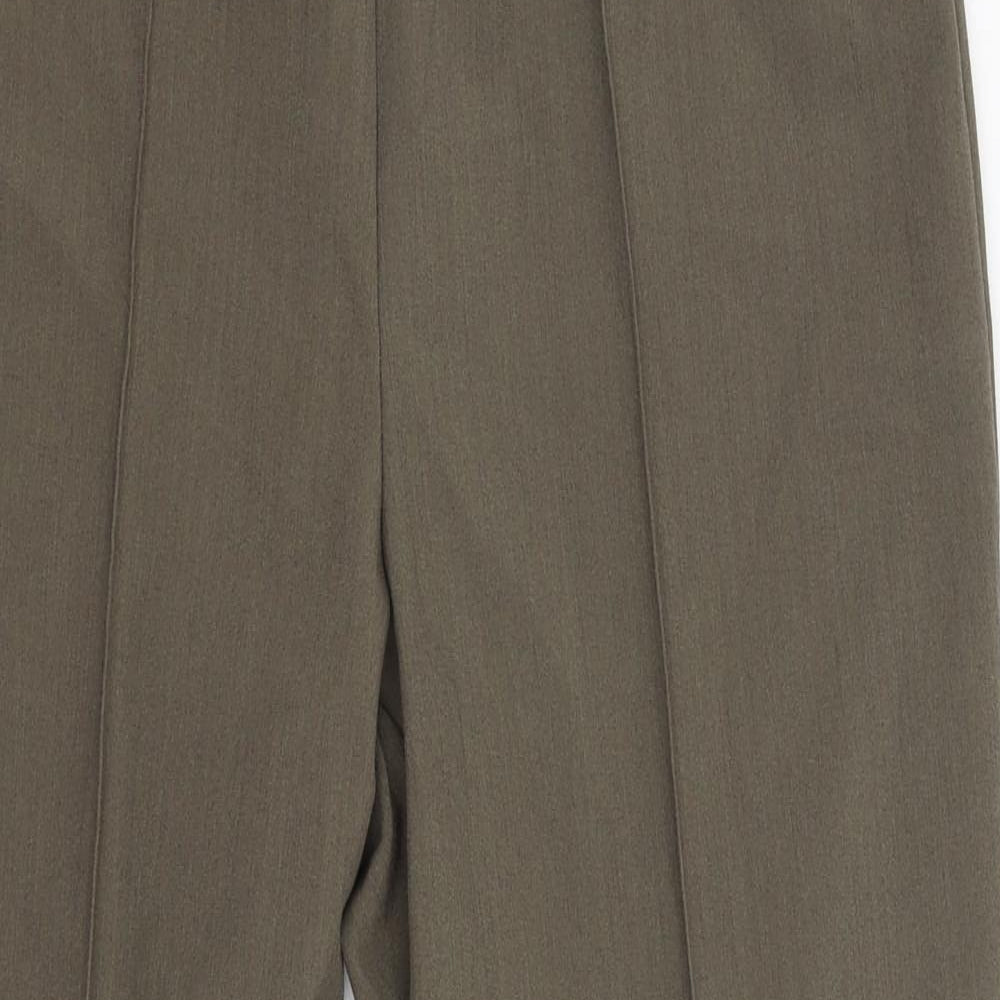 Womens UK Size 12 BM Regular Fit  Green Trousers
