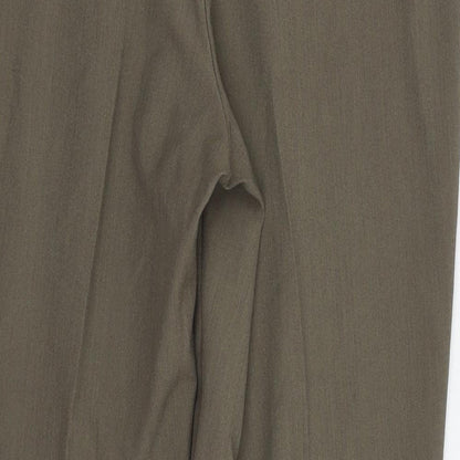 Womens UK Size 12 BM Regular Fit  Green Trousers
