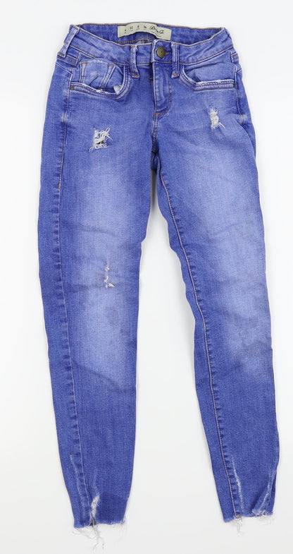 denim and co Womens Blue   Skinny Jeans Size 4 L24 in
