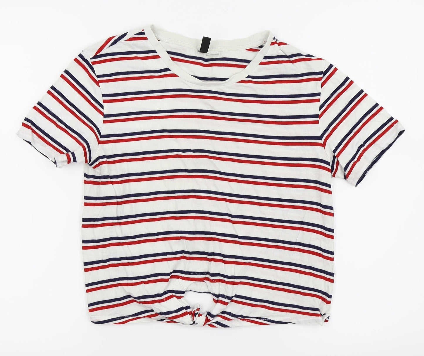 Womens UK Size S Divided by H&M White Basic Polo