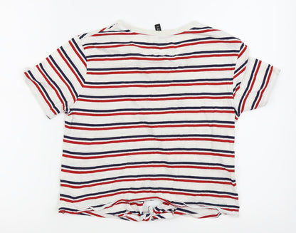 Womens UK Size S Divided by H&M White Basic Polo