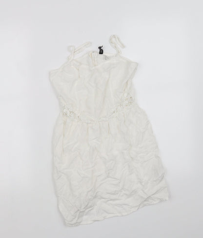 Womens UK Size 8 Divided White Basic Blouse