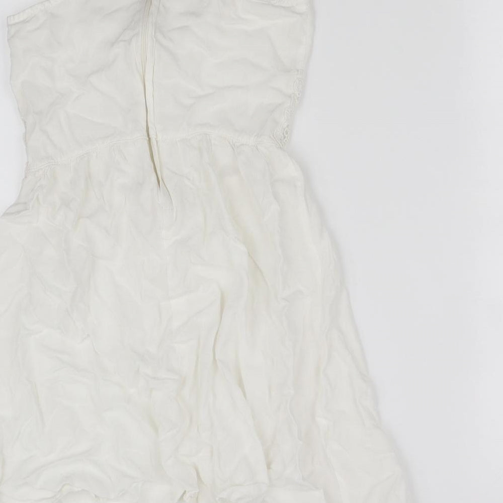 Womens UK Size 8 Divided White Basic Blouse