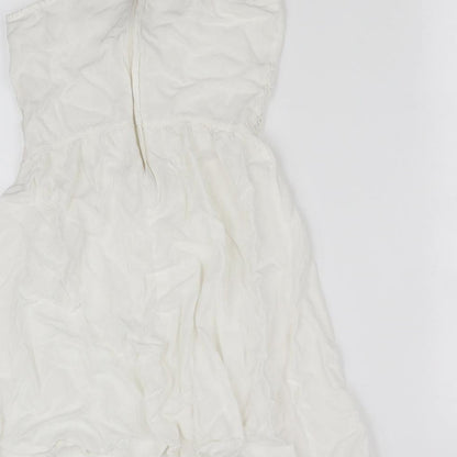 Womens UK Size 8 Divided White Basic Blouse