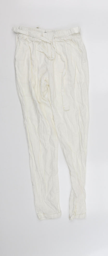 Primark Womens White   Straight Jeans Size 6 L32 in