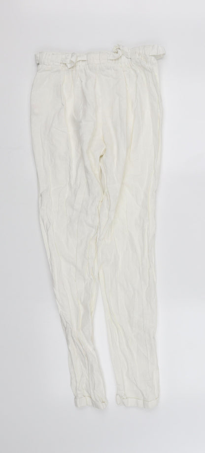 Primark Womens White   Straight Jeans Size 6 L32 in