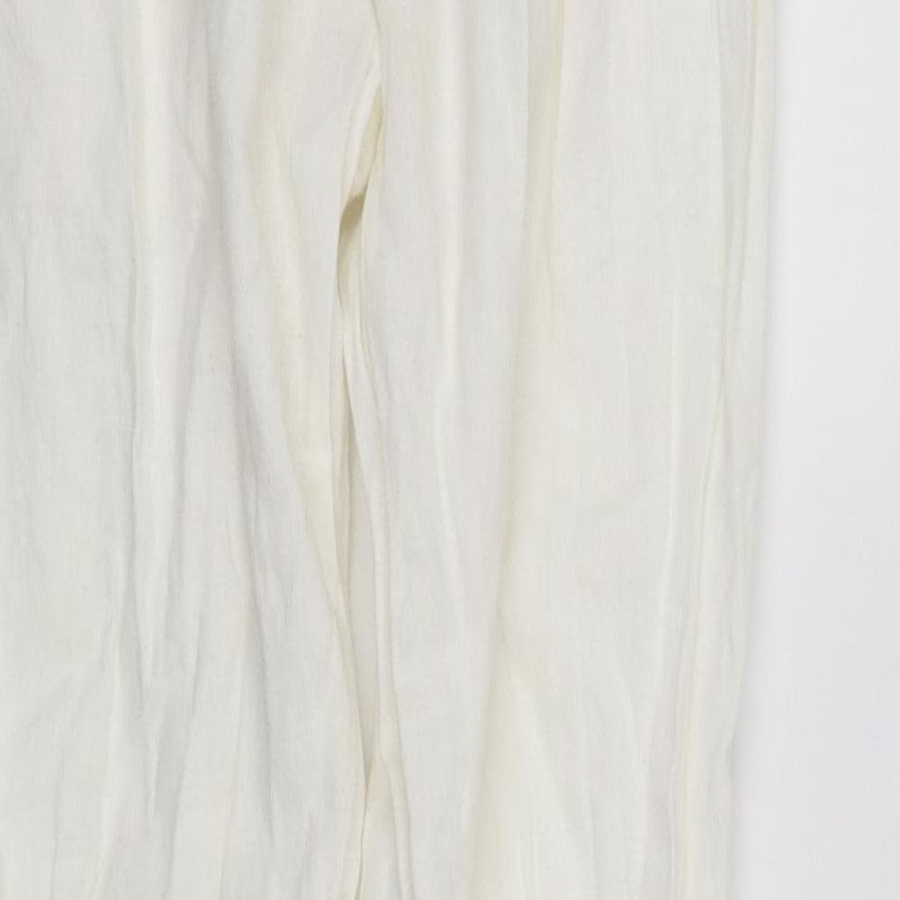 Primark Womens White   Straight Jeans Size 6 L32 in