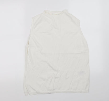 Womens UK Size M pre worn White Basic Blouse