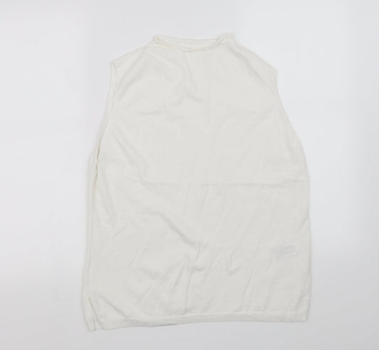 Womens UK Size M pre worn White Basic Blouse