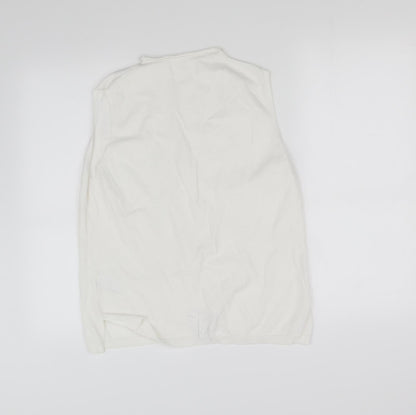 Womens UK Size M pre worn White Basic Blouse