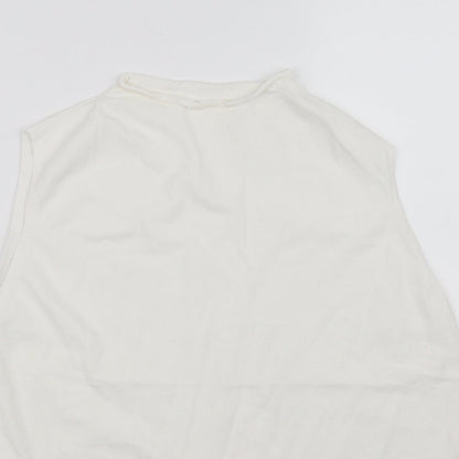 Womens UK Size M pre worn White Basic Blouse