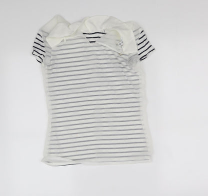 pre worn Girls White   Basic Blouse Size M