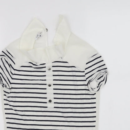 pre worn Girls White   Basic Blouse Size M