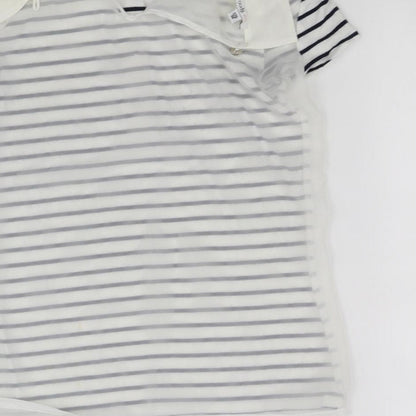 pre worn Girls White   Basic Blouse Size M