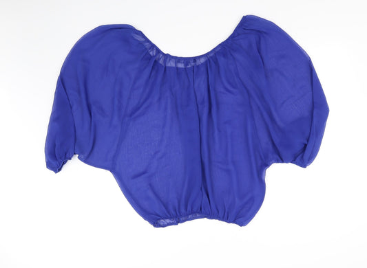Womens UK Size 8 ASOS Blue Basic Blouse