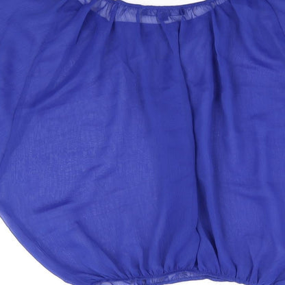 Womens UK Size 8 ASOS Blue Basic Blouse